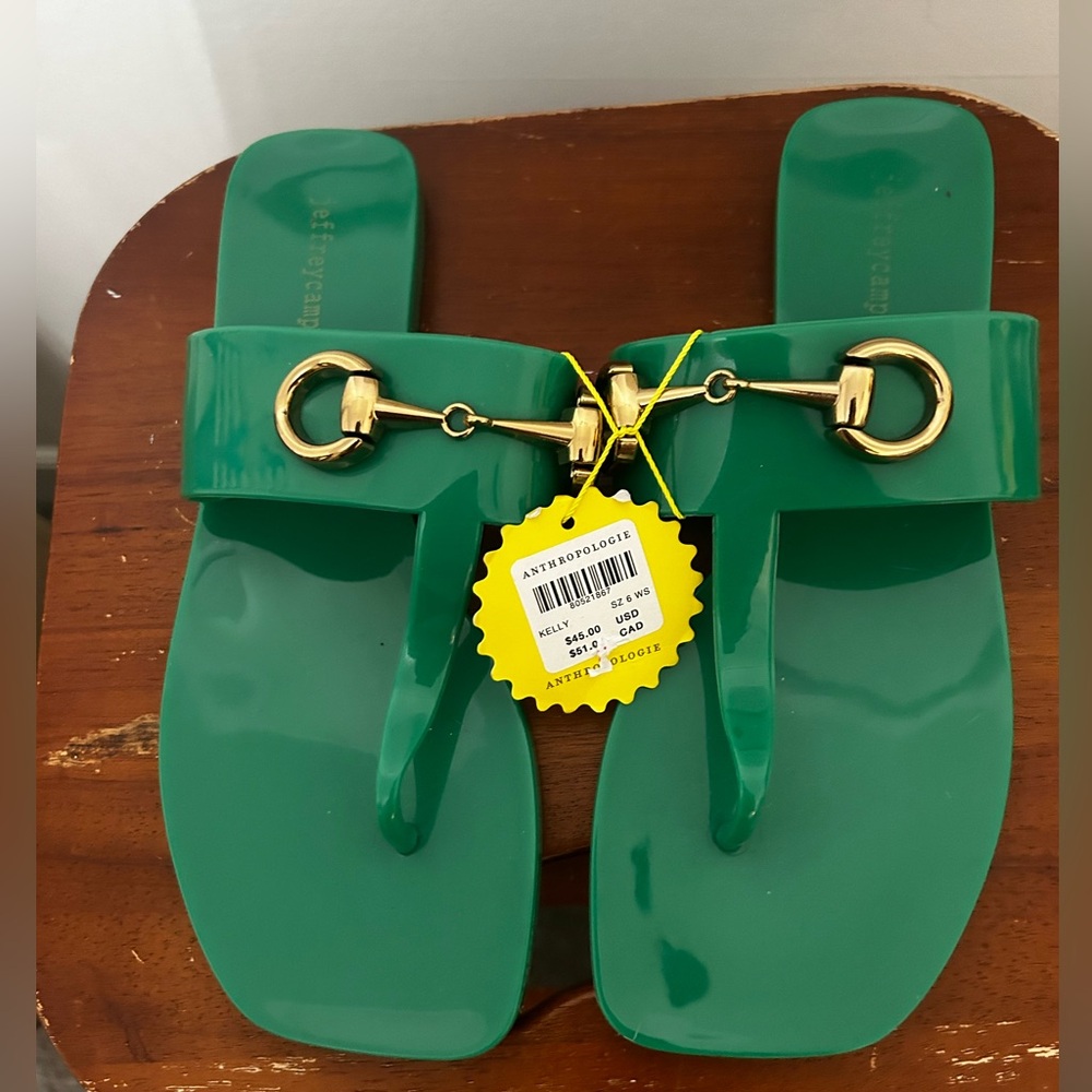DONATED! Anthropologie Jeffrey Campbell Jelly Sandals NWT! - Picture 4 of 11